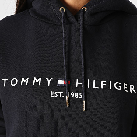 Tommy Hilfiger - Sweat Capuche Femme Essential 6410 Bleu Marine
