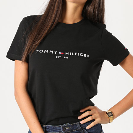 Tommy Hilfiger - Maglietta da donna Essential 8681 nera