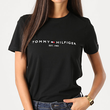 Tommy Hilfiger - Tee Shirt Femme Essential 8681 Noir