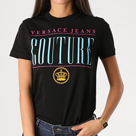 Versace Jeans Couture - Tee Shirt Femme B2HZB7VI-30331 Noir