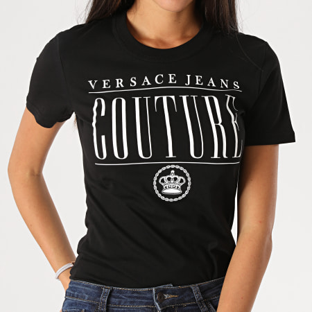 Versace Jeans Couture - Tee Shirt Femme B2HZB7TM-30319 Noir
