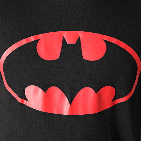 DC Comics - Tee Shirt Batman Logo Noir Rouge