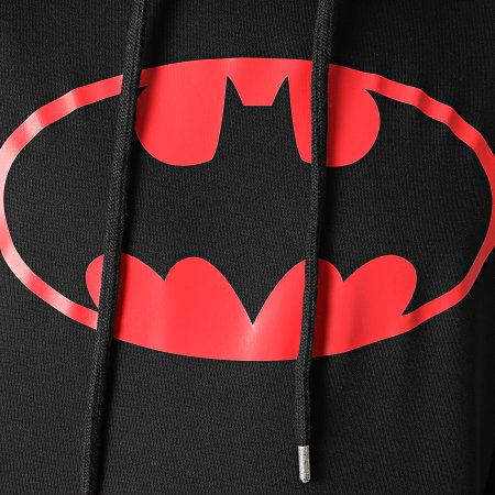 DC Comics - Sweat Capuche Batman Logo Noir Rouge