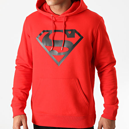 DC Comics - Sudadera Superman Logo Rojo Negro