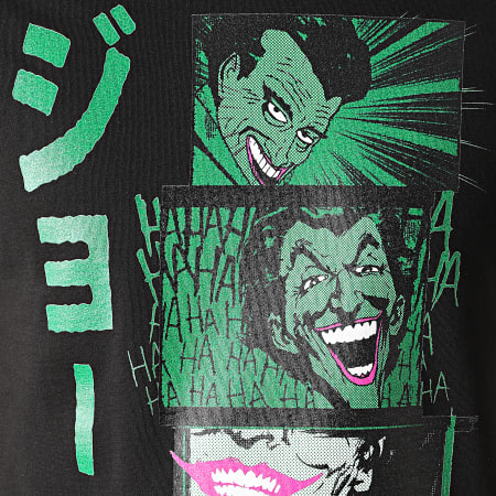 DC Comics - Tee Shirt Joker Comics Noir