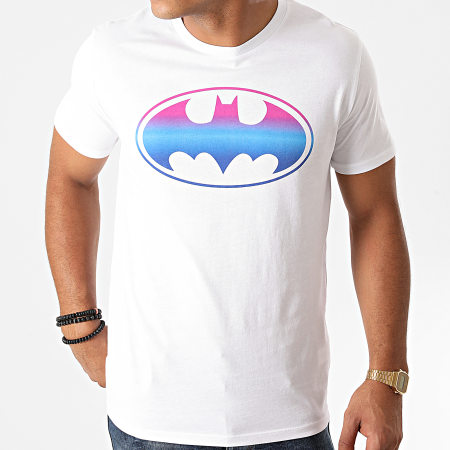 DC Comics - Batman Gradient Logo Camiseta Blanca