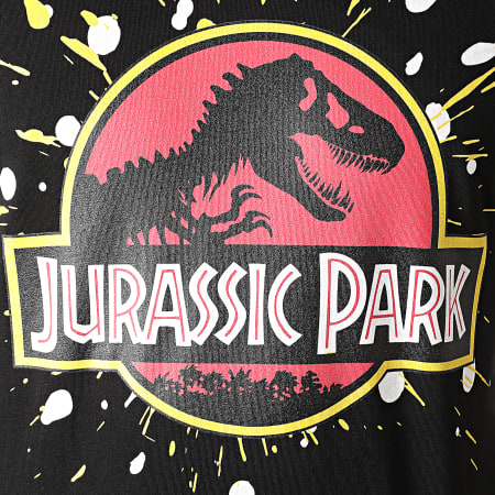 Jurassic Park - Tee Shirt Jurassic Park Splatter Noir
