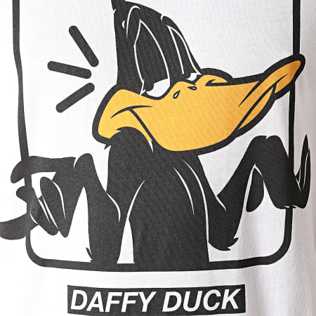 Looney Tunes - Tee Shirt Daffy Duck Blanc