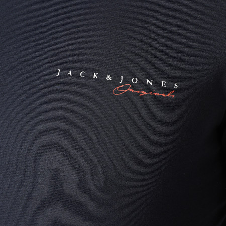 Jack And Jones - Tee Shirt Manches Longues Clayton Bleu Marine