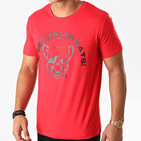 L'Allemand - Camiseta Ratas Rojo Negro