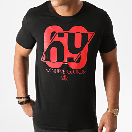 L'Allemand - Camiseta 69 Negro Rojo