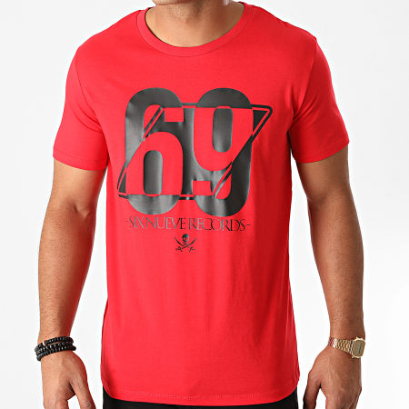 L'Allemand - Camiseta 69 Rojo Negro