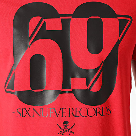 L'Allemand - Camiseta 69 Rojo Negro