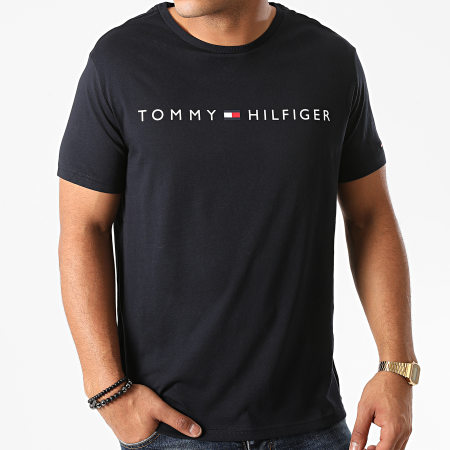 Tommy Hilfiger - Tee Shirt Logo 1434 Bleu Marine