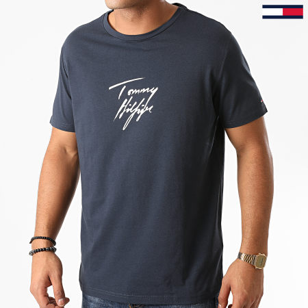 Tommy Hilfiger - Tee Shirt Logo 2245 Bleu Marine