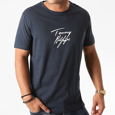 Tommy Hilfiger - Tee Shirt Logo 2245 Bleu Marine