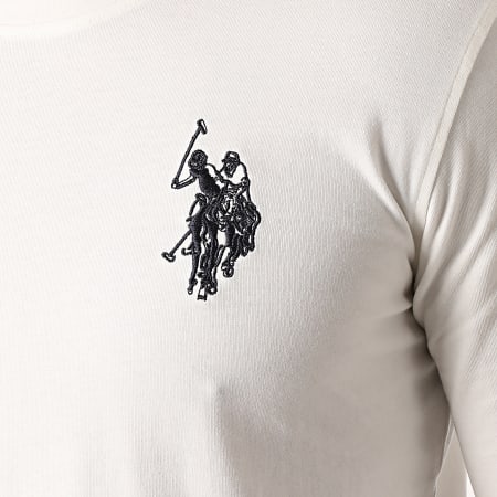 US Polo ASSN - Tee Shirt Manches Longues Sunwear 3 Blanc