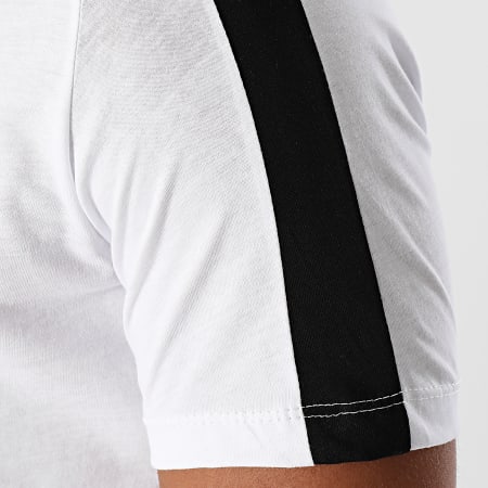 Aarhon - Tee Shirt A Bandes 92805 Blanc Noir