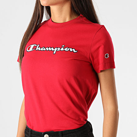 Champion - Tee Shirt Femme 113194 Rouge