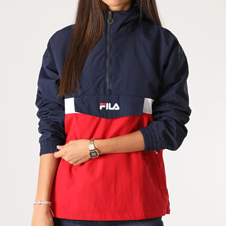 Fila - Veste Coupe-Vent Femme Tricolore Pavlina 688099 Bleu Marine Rouge Blanc