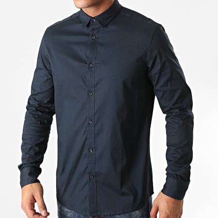 Solid - Chemise Manches Longues Tyler Bleu Marine