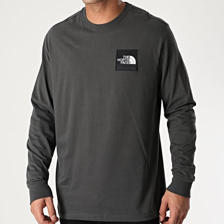 The North Face - Tee Shirt Manches Longues Boruda A4C9I Gris Anthracite