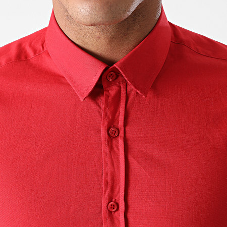 LBO - Chemise Manches Longues Slim Fit 1422 Rouge