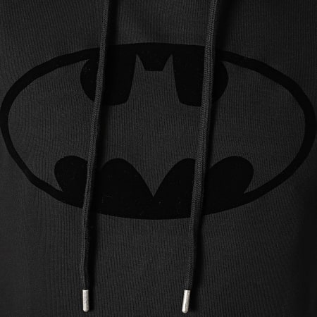 DC Comics - Sweat Capuche Batman Logo Velvet Noir Noir