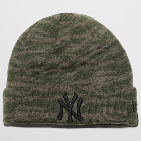 New Era - Bonnet Camo Cuff Knit 12490317 New York Yankees Vert Kaki Camo