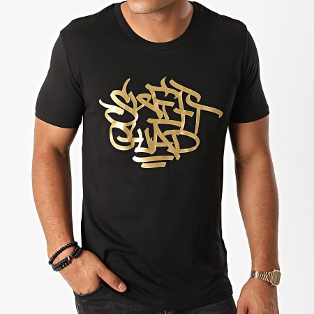 Swift Guad - Camiseta Brush Negro Oro