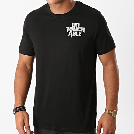 Untouchable - Tee Shirt Logo Réfléchissant Noir