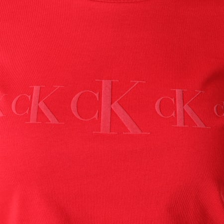 Calvin Klein - Tee Shirt Femme CK Eco Slim 4791 Rouge