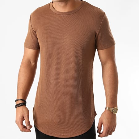 John H - Tee Shirt Oversize XW08 Marron