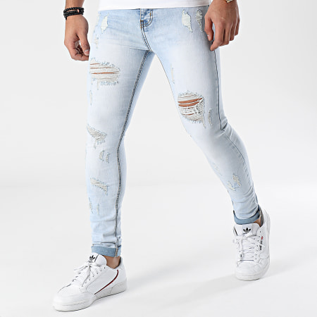 LBO - AH319-1 Jeans skinny con lavaggio blu