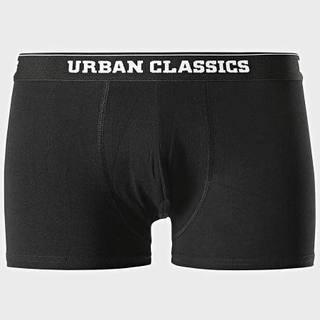 Urban Classics - Lot De 2 Boxers TB1277 Noir Gris Anthracite Chiné