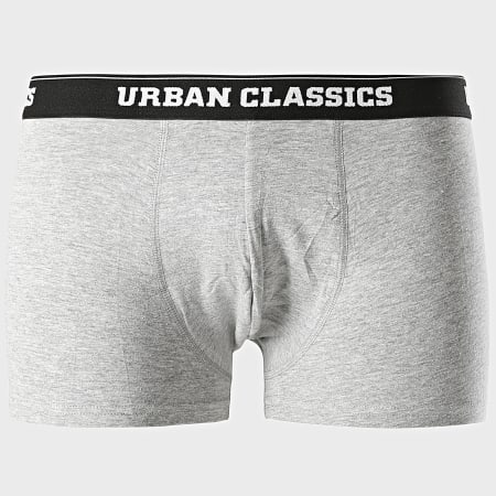 Urban Classics - Lot De 2 Boxers TB1277 Noir Gris Chiné