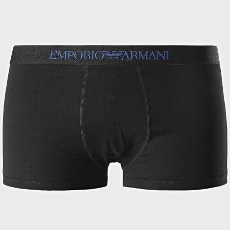 Emporio Armani - Lot De 3 Boxers 111625-0A722 Noir Bleu Roi