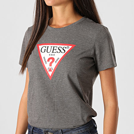 Guess - Tee Shirt Femme W0BI25-I3Z11 Gris Anthracite Chiné