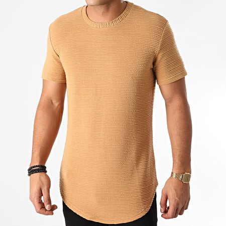 John H - Tee Shirt Oversize XW02 Camel