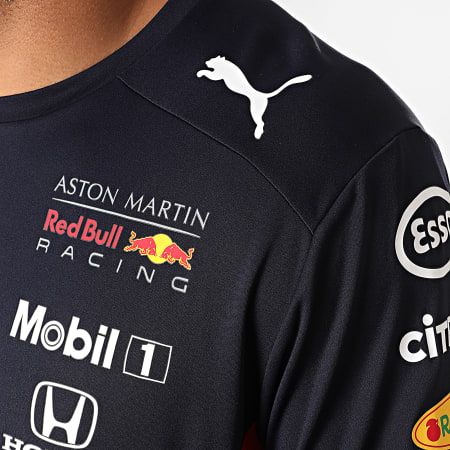 Red Bull Racing - Tee Shirt De Sport Aston Martin Red Bull Racing Team Bleu Marine Rouge