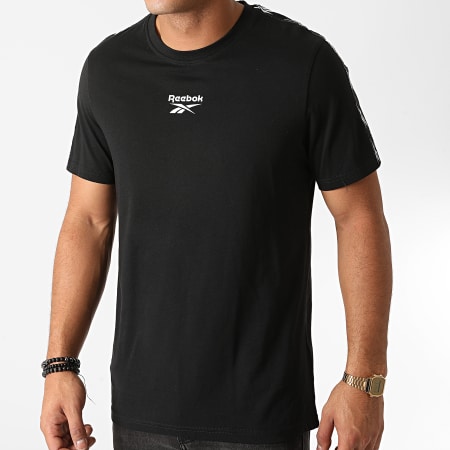 Reebok - Camiseta Rayas GQ4205 Negro