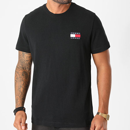 Tommy Jeans - Tee Shirt Tommy Badge 6595 Noir