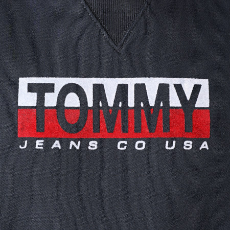 Tommy Jeans - Sweat Crewneck Essential Split Box 8732 Bleu Marine