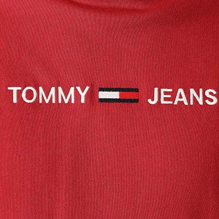 Tommy Jeans - Tee Shirt Straight Logo 9382 Rouge