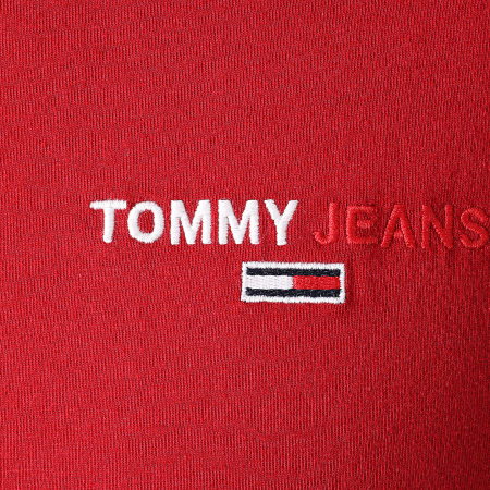 Tommy Jeans - Tee Shirt Manches Longues Corp 9402 Rouge