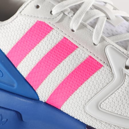 Adidas Originals - Baskets Femme ZX 2K Flux FY0607 Footwear White Show Pink Blue