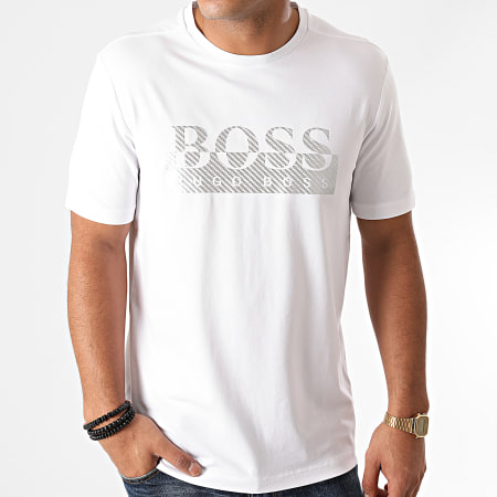 BOSS - Tee Shirt Tee 4 50435888 Blanc Argenté