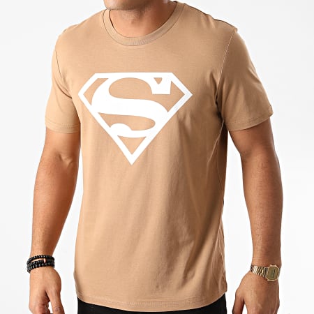 DC Comics - Tee Shirt Superman Logo Camel