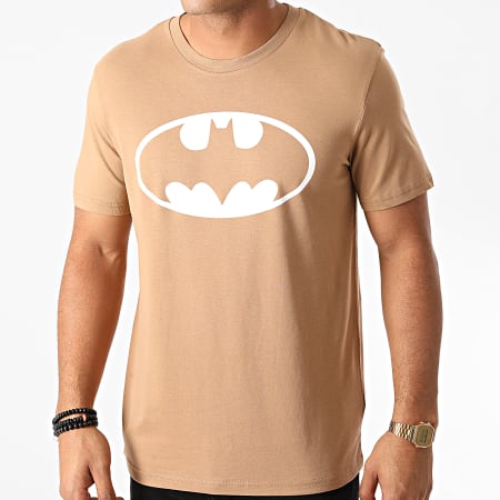 DC Comics - Tee Shirt Batman Logo Camel