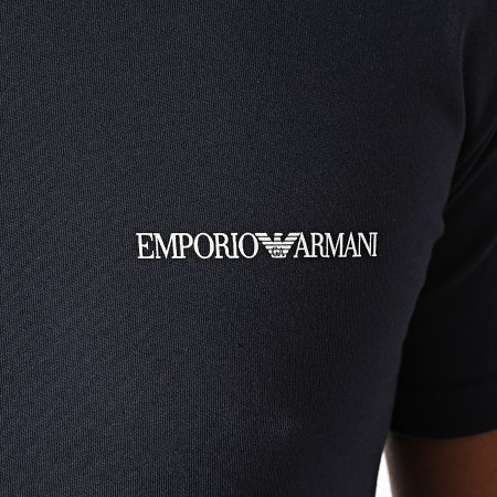 Emporio Armani - Tee Shirt A Bandes 110853-0A510 Bleu Marine